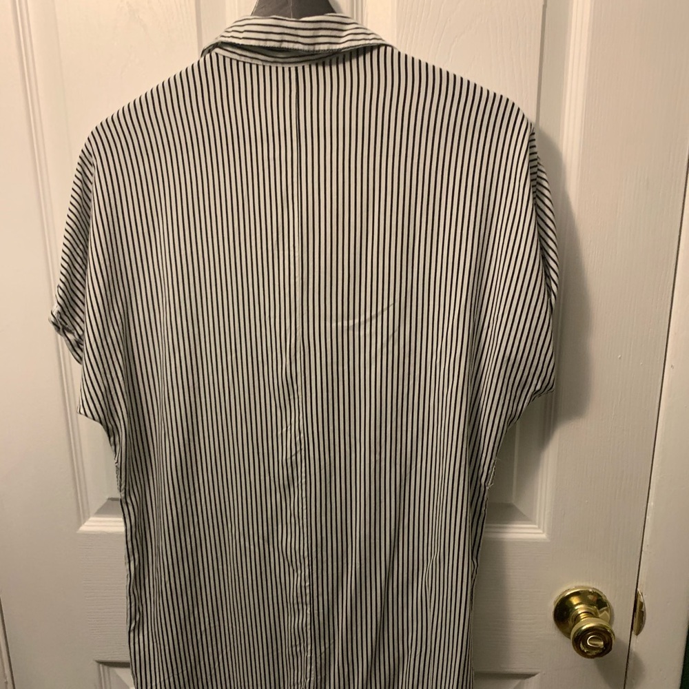 Striped Button Up Dress
